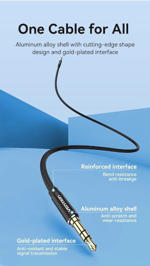 Vention Vention 3.5mm Jack Cable 1m Black