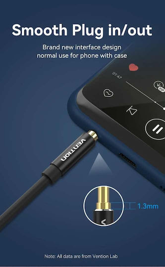 Vention Vention 3.5mm Jack Cable 1m Black