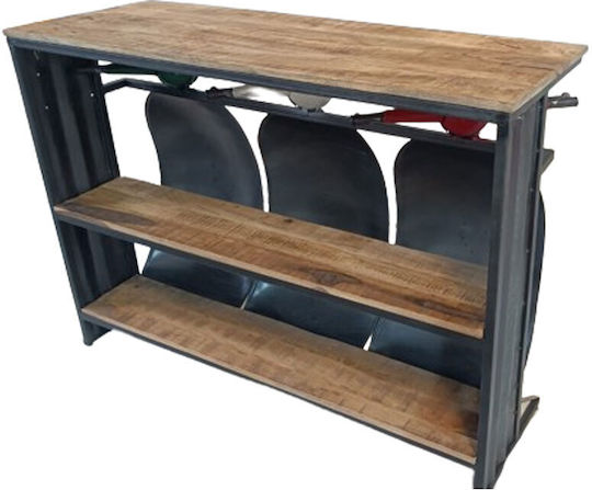 Vespa Metal Console Table Green White Red L138xW52xH100cm Vespa Metal Console Table Green White Red L138xW52xH100cm