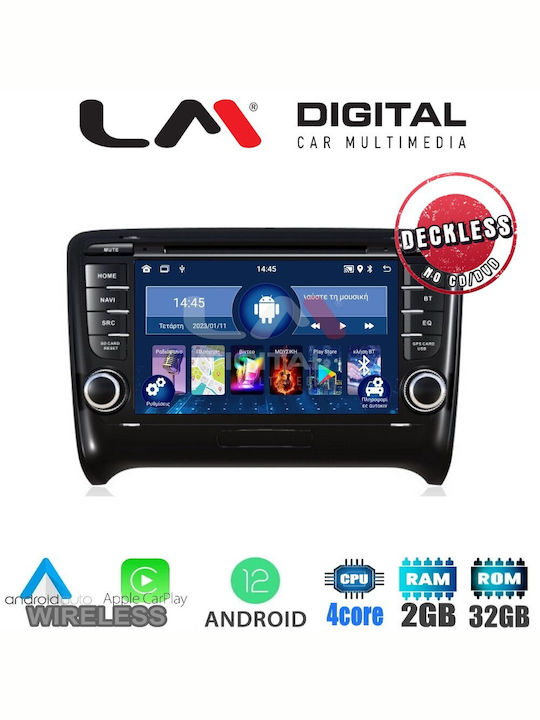 LM Digital Car Audio System for Audi TT / TT (8J) 2007 > 2014 (Bluetooth/USB/WiFi/GPS/Apple-Carplay/Android-Auto) with Touch Screen 7"
