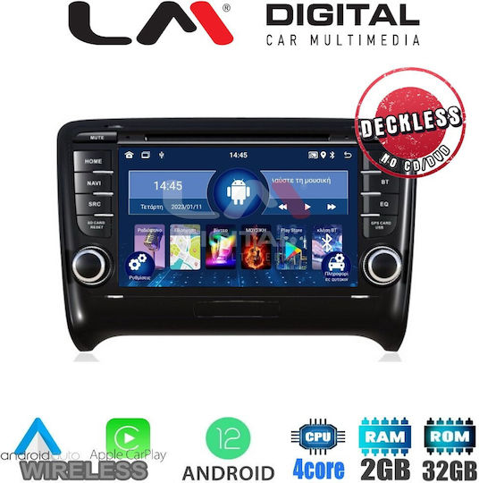 LM Digital Auto-Audiosystem für Audi E-Commerce-Website / TT (8J) 2007 > 2014 (Bluetooth/USB/WiFi/GPS/Apple-Carplay/Android-Auto) mit Touchscreen 7"
