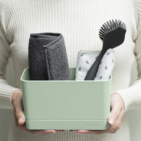 Brabantia Βάση οργάνωσης νεροχύτη από Πλαστικό Πράσινο 19.5x11x8cm