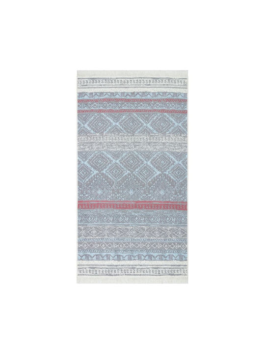 vidaXL Rug Rectangular Summer Cotton Pink And Color Hearing