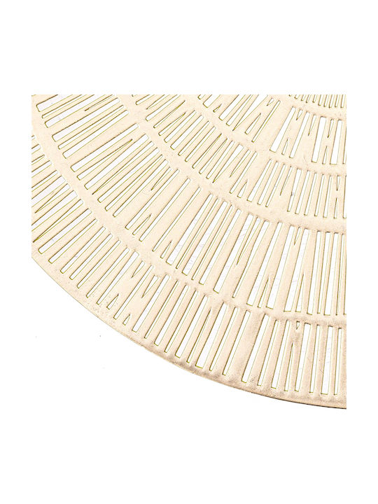 Atmosphera Platzdeckchen Rund Kunststoff Gold 38cm 1Stück