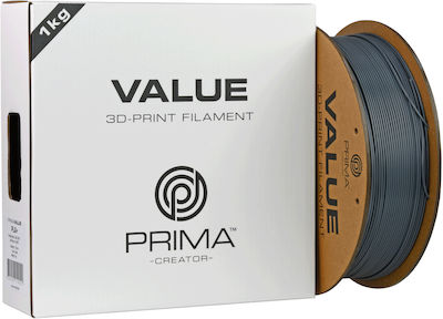 PrimaCreator Primavalue PLA+ Филамент за 3D Принтер 1.75мм Сив 1кг