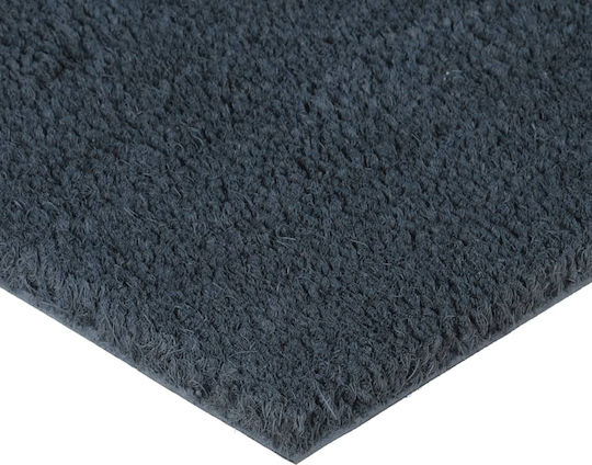 vidaXL Fußmatte aus Kokosnussfasern mit rutschfester Unterlage Gray 50x80cm