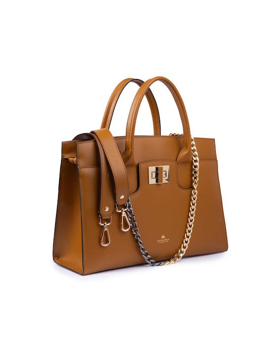 Cuoieria Fiorentina Damen Tasche Tote Hand Tabac Braun