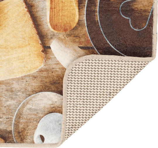 vidaXL Kitchen Mat Runner with Anti-slip Underlay Colorful 60x180εκ.