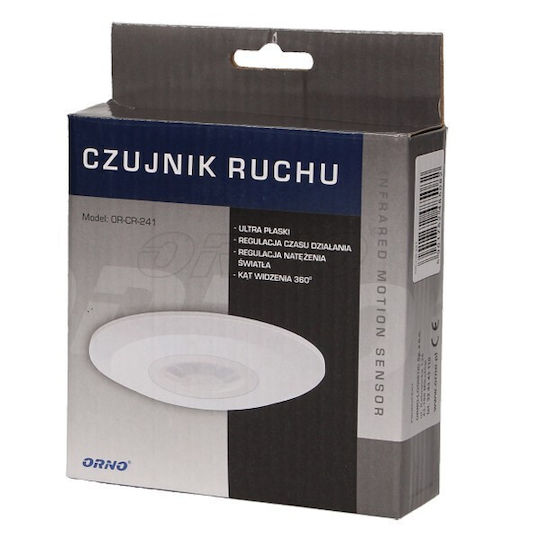 Orno Senzor De Mișcare Cu Fir Infraroșu Rază De Acțiune 6m