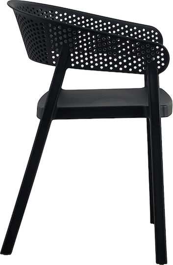 Καρέκλα Diana Black 57x51x74εκ.