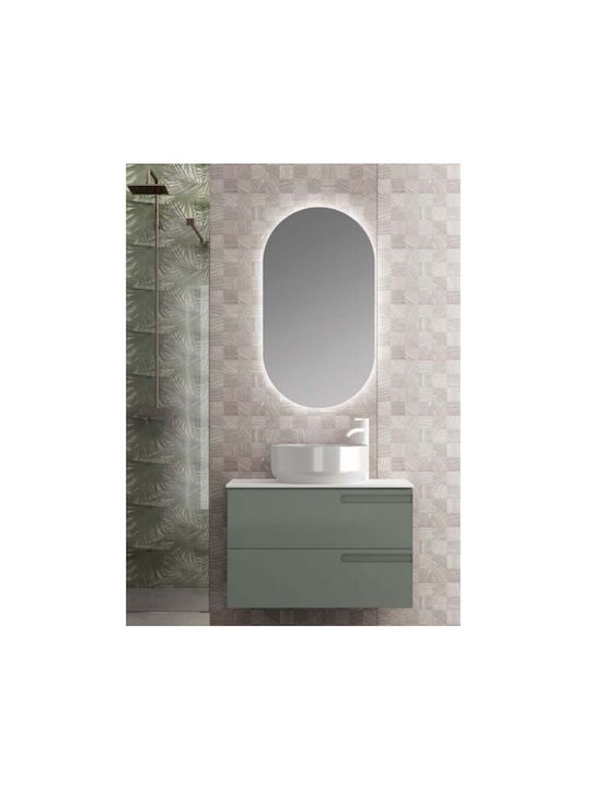 Savvopoulos Oval Oglindă de Baie Lumini LED 60x90cm