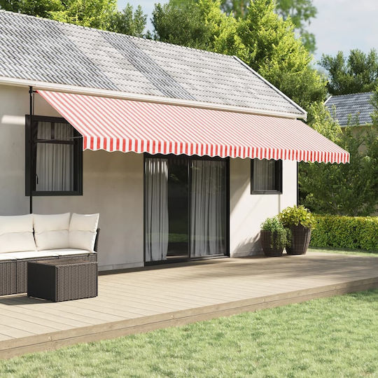 vidaXL Replacement Awning Red with PU Coating 3.5x6m