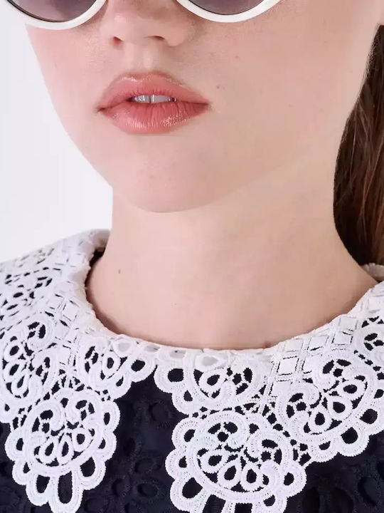 Women's Blouse Cotton Black