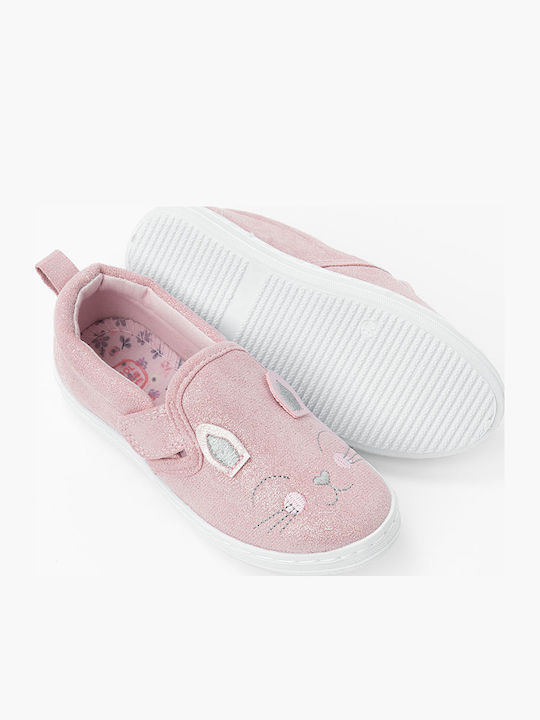 Παιδικά Sneakers Slip-on Ροζ