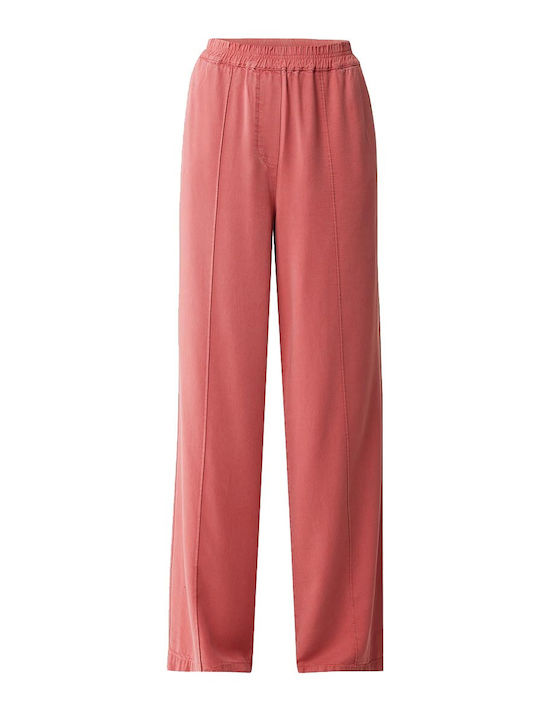 Mexx Women's Fabric Trousers Coral