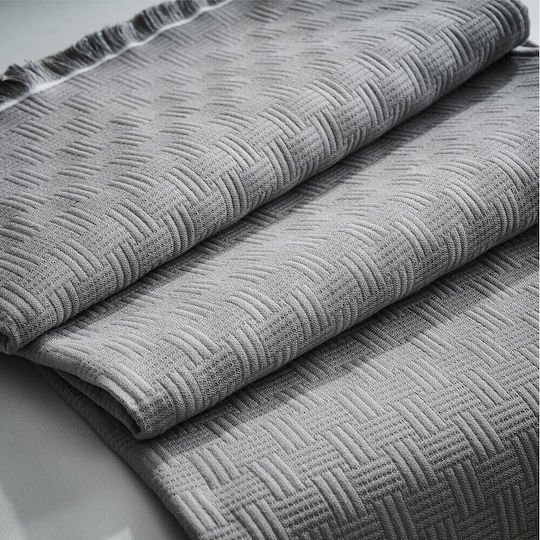 Gofis Home Ilania Sofa Throw 2 Seater Jacquard 180x250cm Rock Gray 318