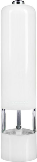 Esperanza Electric Plastic Pepper Mill in White Colour 23cm
