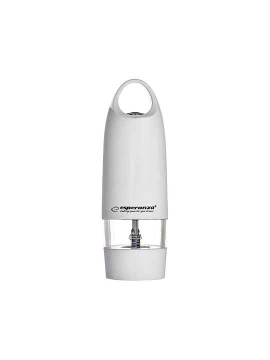 Esperanza Electric Plastic Spice Mill 17cm White