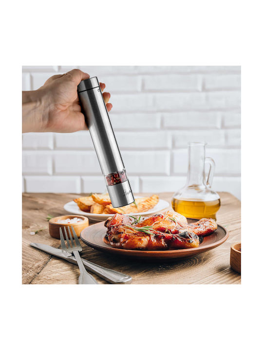 Luigi Ferrero FR-306E Electric Inox Pepper Mill Silver