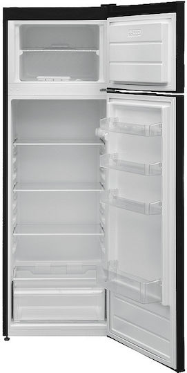Finlux Kühlschrank mit Doppeltür 243Es H160xB54xT56cm. Schwarz FXRA 28370 BKE
