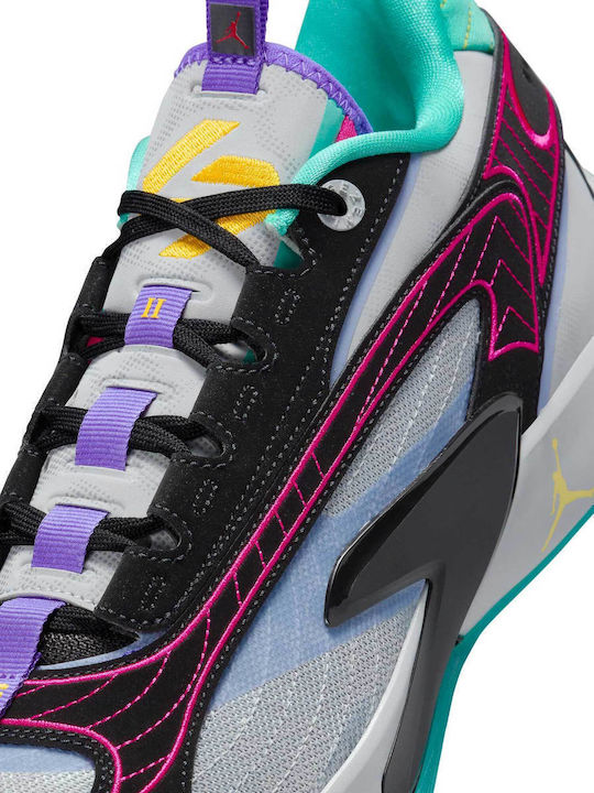 Luka 2 Χαμηλά Μπασκετικά Παπούτσια Wolf Grey / Μαύρο / Hyper Jade / Speed Yellow