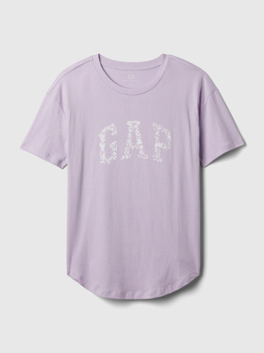 GAP Women's Blouse Cotton Purple