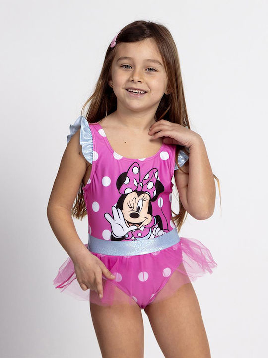 Cerda Minnie Mouse Παιδικό Μαγιό Ολόσωμο Φούξια