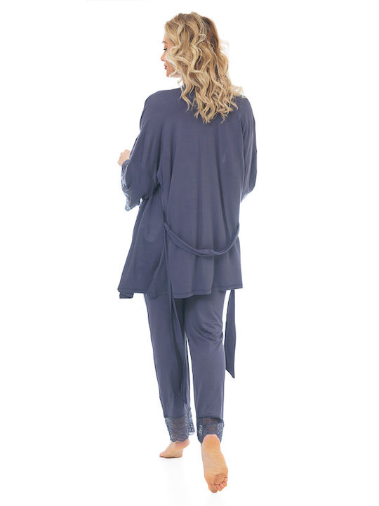 Angel's Secret Robe Maternity & Nursing in Blue color
