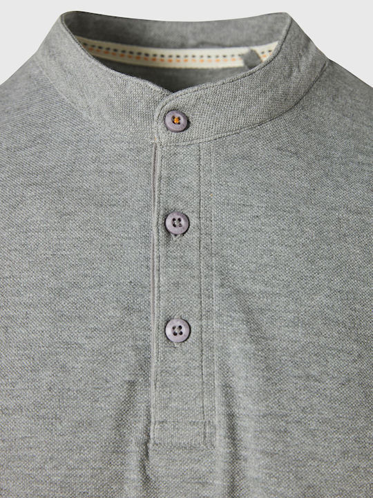 Short Sleeve Melange Blouse
