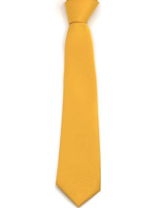 Legend Accessories Τυπου Σετ Ανδρικής Γραβάτας σε Κίτρινο Χρώμα