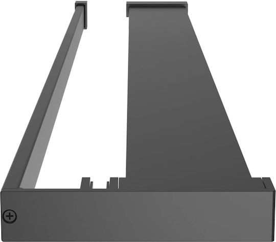 vidaXL Разделител на верандата Душ с Плъзгащи се Врата 80x195см Ивици Черно