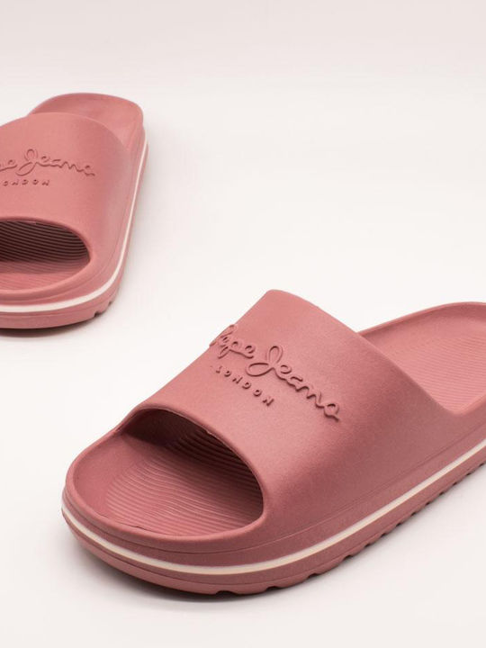 Pepe Jeans Slides σε Ροζ Χρώμα