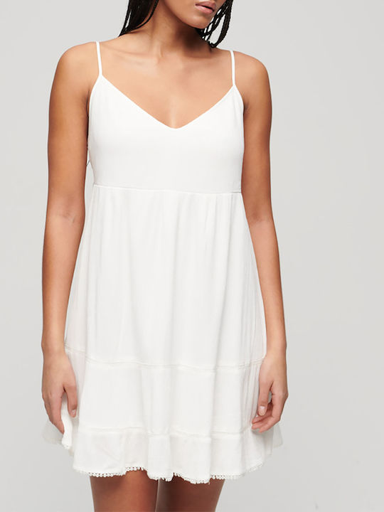 Superdry Summer Mini Dress White