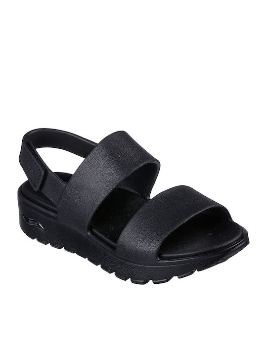 Arch Fit Footsteps Flache Sandalen für Damen in Schwarz Farbe