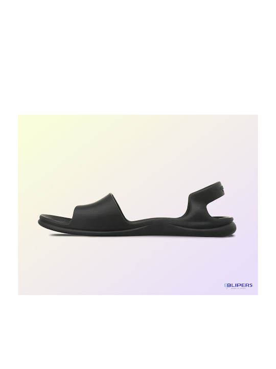 Blipers Women's Flat Sandals Anatomic in Black Color