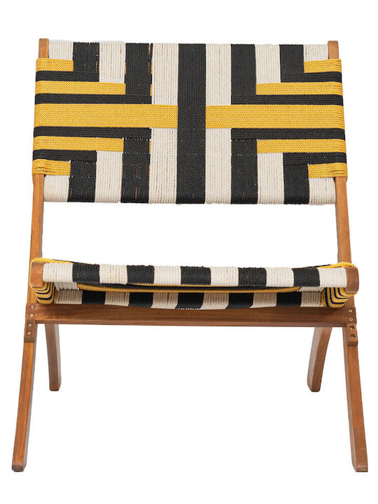 Καρέκλα Εξωτερικού Χώρου Ξύλινη Verano Multicolor 78x60x72.5εκ.