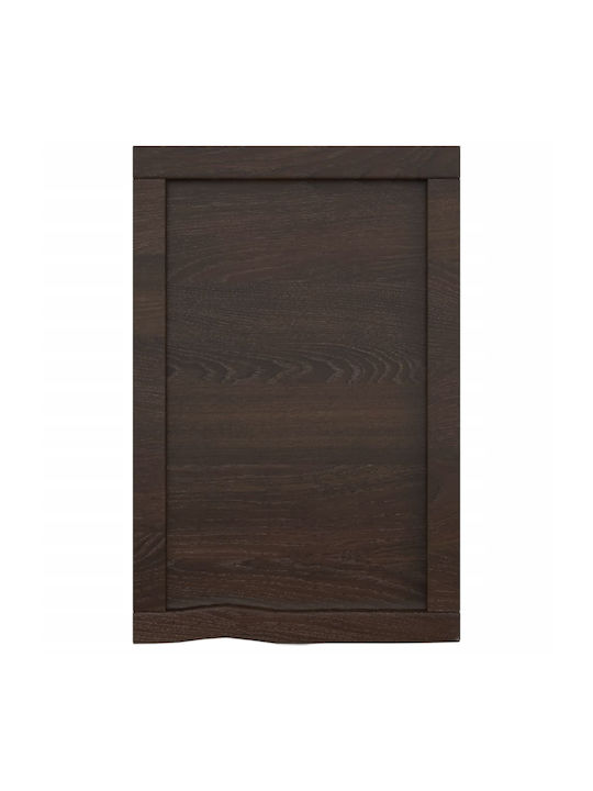 vidaXL Bathroom Vanity Unit made of Solid Wood in Brown Color 40x60x2cm 3156196 1pcs