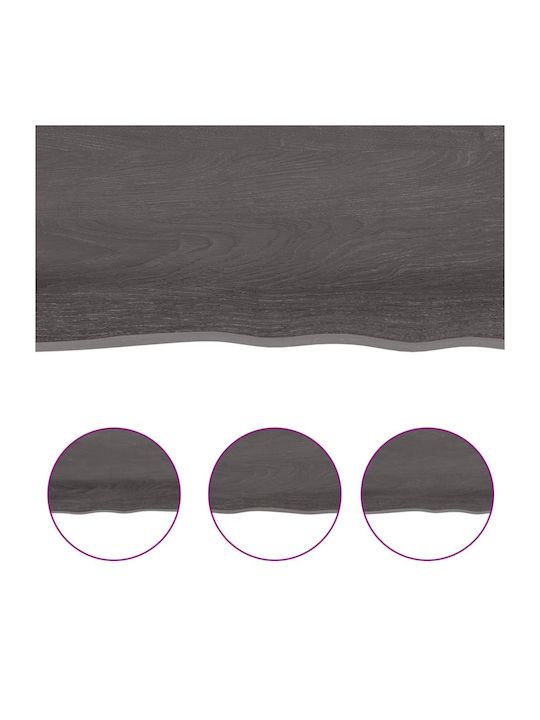 vidaXL Bathroom Vanity Unit made of Solid Wood in Brown Color 40x60x2cm 3156196 1pcs