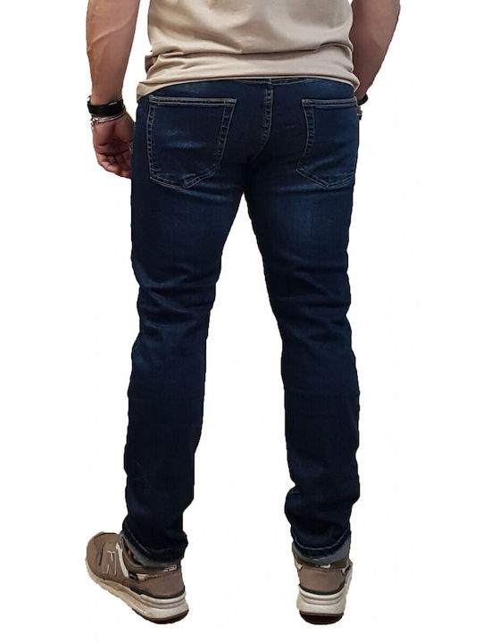 Felix Men's Jeans Pants Elastic with Regular Fit Dark Blue