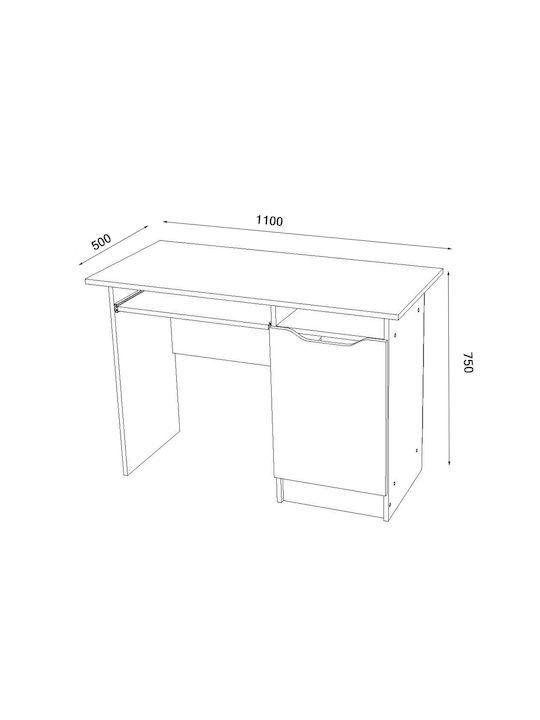 Birou Pentru Copii Gri 110x50x75cm Birou Pentru Copii Gri 110x50x75cm