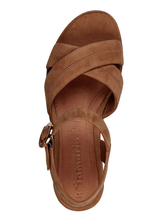 Anatomic Women's Leather Platform Shoes Brown
