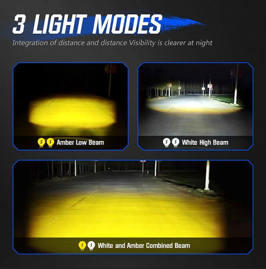 NovSight Проектор за Мотоциклет LED 2бр