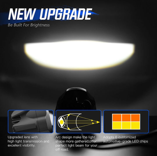 NovSight Проектор за Мотоциклет LED 2бр