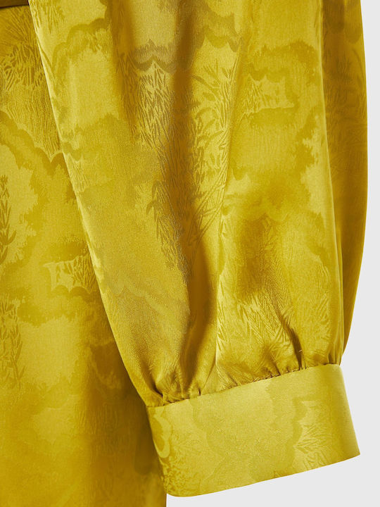 Long Women's Kimono Yellow