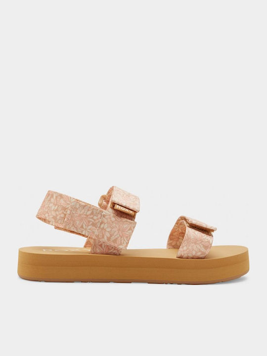 Cage Women's Flat Sandals in Beige Color