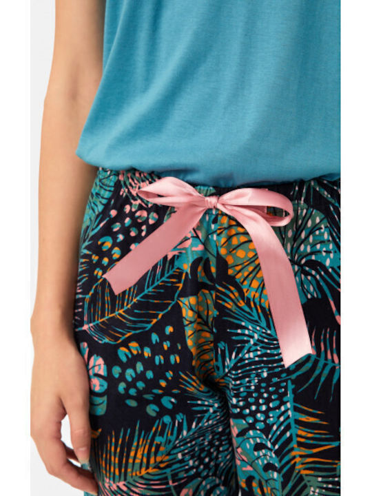Minerva Pantaloni Pijamale pentru Femei Marine