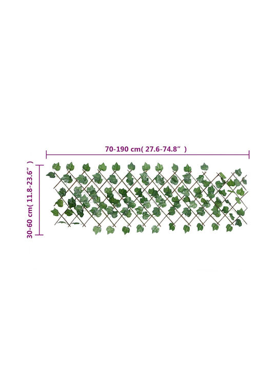 vidaXL Συνθετική Φυλλωσιά σε Καφασωτό 60cm x 1.9m