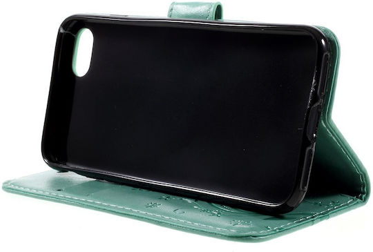 Erbord Книга Изкуствена кожа / Пластмаса / Силикон Зелен (iPhone 8/7)