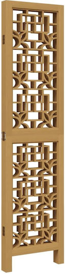 vidaXL Decorative Room Divider Wooden with 4 Panels 140x160cm