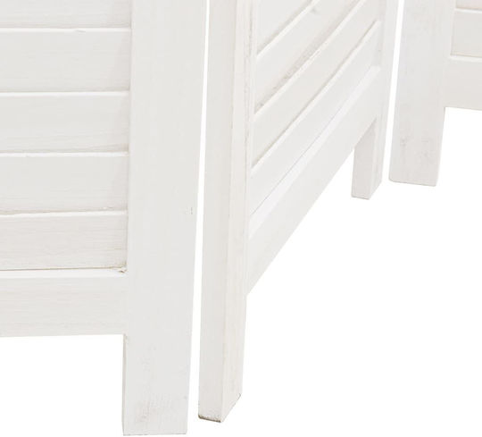 vidaXL Dekorativer Paravent Hölzernes mit 4 Blättern 140x160cm